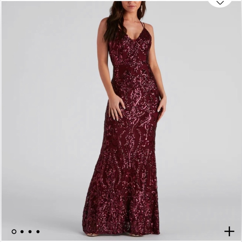 Windsor Amaya Sequin Mesh Prom/Formal Dress